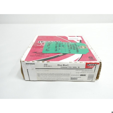 Lincoln Industrial BLUE MAX ORBITAL TIG 308LN 0.035IN 8LB WELDING WIRE ED034243